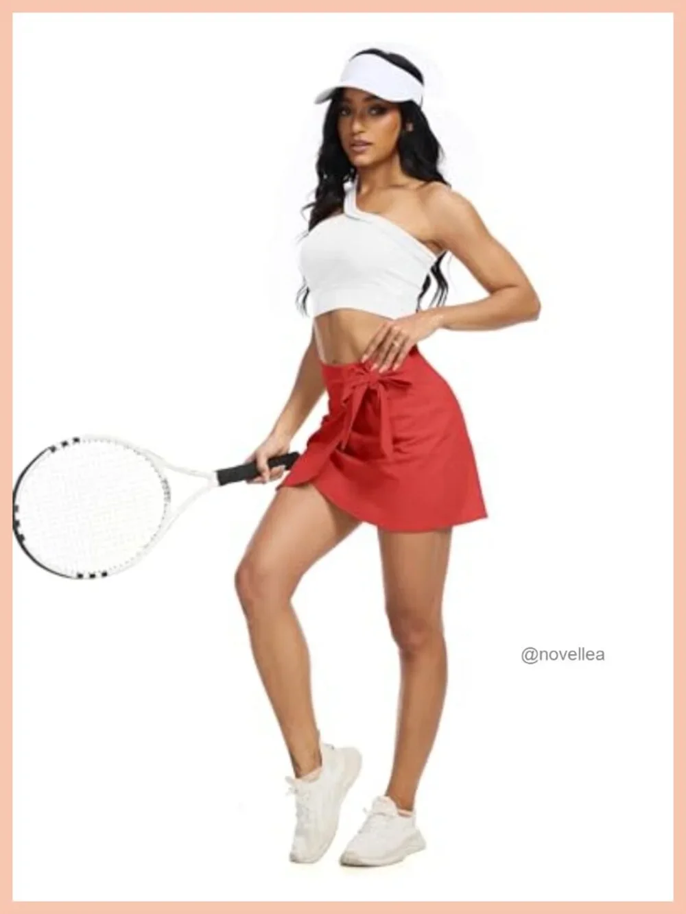Women's Athletic Skort with Pockets Wrap High Waist Tummy Control Tennis Golf